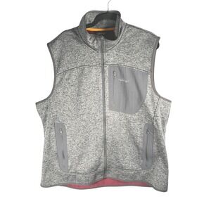 ORVIS Mens Fleece Vest Full Zip Pockets Outdoor Casual Gray XL gorpcore‎ fishing